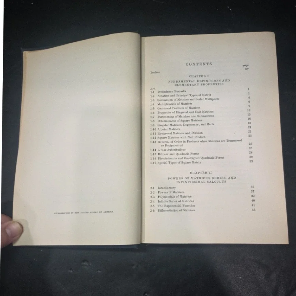 The Macmillan Company elementary matrices
